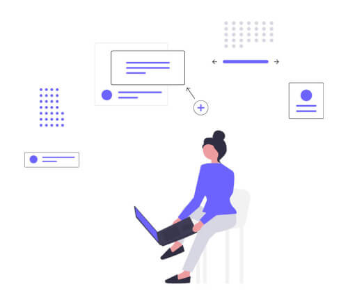 ノートパソコンで仕事