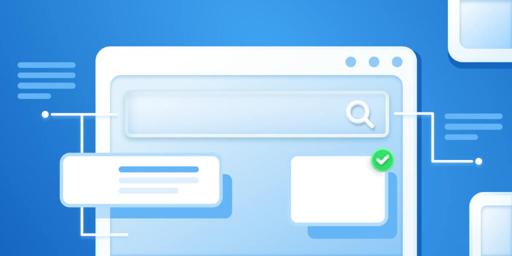 スマホの検索イラスト